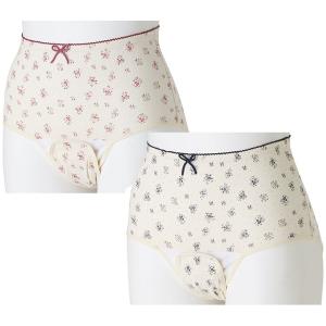 花柄ドット産褥ショーツ/犬印/C1025/M〜L・L〜LL/犬印本舗/