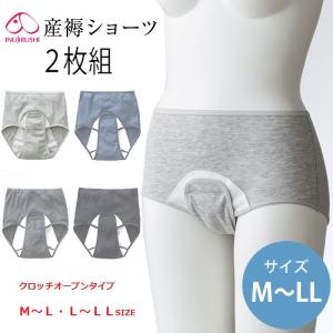 犬印本舗 別色 ２枚組 産褥ショーツ IC135 M〜L L〜LL