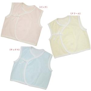 天使の羽根のバック刺しゅう・パイル素材ベスト50cm〜70cm・日本製ベビー服/ウエア/赤ちゃん/