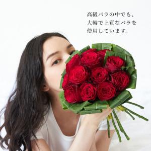 ワンダースローズ 大輪赤バラ花束 12本 結婚...の詳細画像2