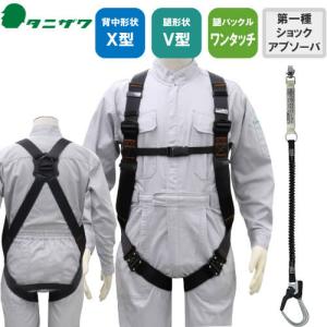 安全帯 フルハーネス ランヤード セット 墜落制止用器具 タニザワ 谷沢