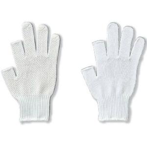 指切り手袋 ロングフィンガーV 2本指カット [5双入り]