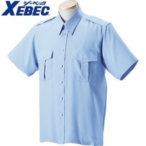 警備服 ジーベック XEBEC ZIP警備服 無地半袖シャツ 18303