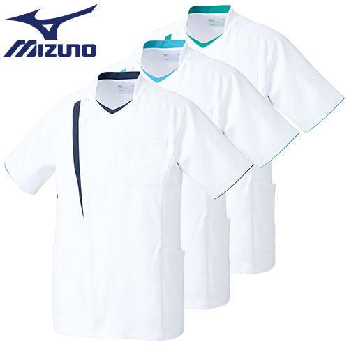 ジャケット 白衣 ケーシー 医療 ミズノ MIZUNO メンズ 半袖 MZ-0162 医師 医者 看...