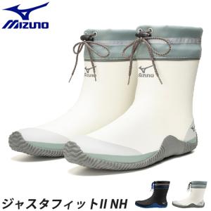 長靴 ミズノ MIZUNO ジャスタフィットII NH レインブーツ ロングタイプ 軽作業 農業 林業 園芸 釣り ワークブーツ メンズ ワークシューズ レインシューズ F1GG2