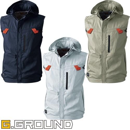 EFウェア 作業服 桑和 SOWA  G.GROUND EFウェア フルハーネス対応ベスト(ファン無...