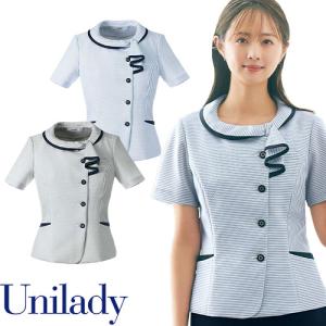 UNILADY ユニレディジャケット 事務服 医療事務 制服 ユニフォーム 春夏 サマージャケット U21954 おしゃれ かわいい 病院｜mamoru-k