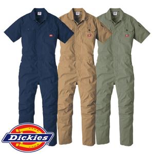 作業服 つなぎ ディッキーズ Dickies ストレッチCVC半袖ツナギ