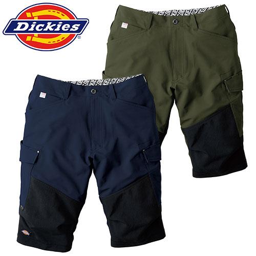 作業服 ハーフパンツ ディッキーズ Dickies 4WAYストレッチショートカーゴ D-1896 ...