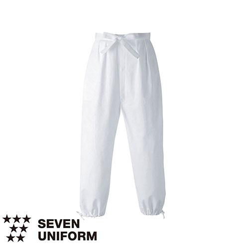 セブンユニフォーム 業務用 作務衣パンツ EL3380-0 ズボン 男女兼用 ユニセックス 綿100...