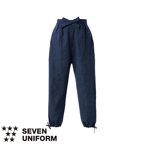 セブンユニフォーム 業務用 作務衣パンツ EL3380-2 ズボン 男女兼用 ユニセックス 綿100...