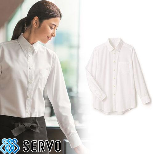 シャツ ワイシャツ レギュラーカラー SBLL-1804 サーヴォ Servo 女性用 フォーマル ...