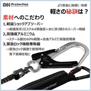 墜落制止用器具 ExAir 軽量 ロック巻取式...の詳細画像3