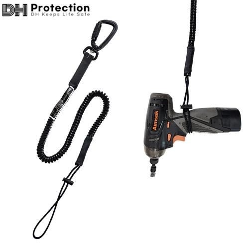 墜落制止用器具(安全帯)付属品 DH PROTECTION ツールランヤード1850(黒)5kg D...