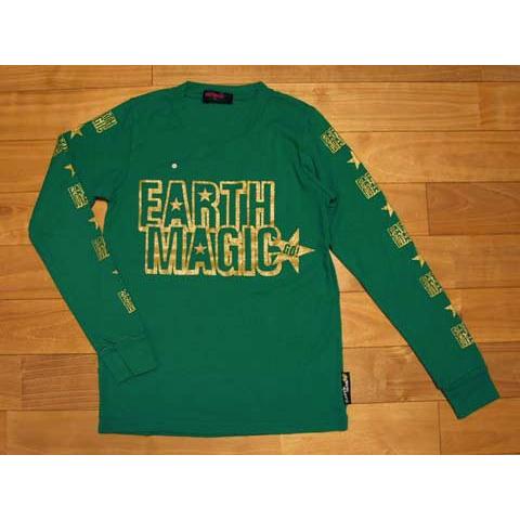 アースマジック EARTH MAGIC 子供服  女の子 女児 長袖 Ｔシャツ トップス カットソー...