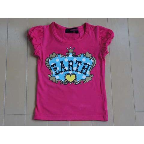 アースマジック EARTH MAGIC 子供服  女の子 女児 半袖Ｔシャツ ティーシャツ トップス...