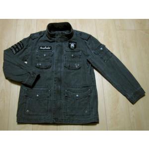 ブルークロス blue cross ボーイズ ジュニア 子供服 アウトレット 子供服 男の子 ブルゾン ジャンパー ジャケット M 150cm グレー フード収納可 秋 冬 アウター｜mana2