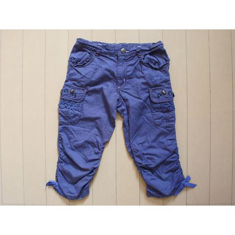 メゾピアノ mezzo piano アウトレット 子供服 女の子 120cm パンツ 七分丈 紫 春...