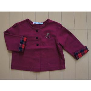 ファミリア 長袖Tシャツ トップス ボーダー 日本製 ベビー 女の子用