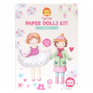 ヴィンテージ タイガートライブ 女の子 着せ替えペーパードールキット 着せ替えペーパードール