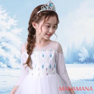 白 エルサ ドレス キッズ アナと雪の女王 子...の詳細画像1