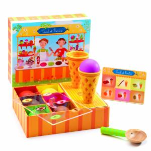 DJECO ジェコ ポール&セリーズ アイスクリームショップ ままごと 誕生日 クリスマス プレゼント 女の子 おもちゃお店やさん ごっこ 安全 3歳 4歳 5歳 6歳