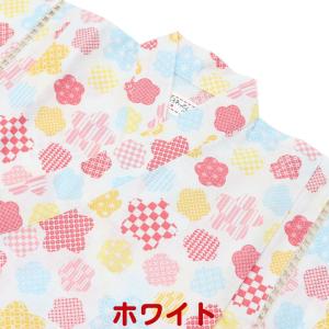 キッズ 甚平 女の子 子供用 花小紋 子供 じ...の詳細画像2