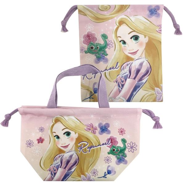 ラプンツェル 塔の上のラプンツェル コップ袋 弁当袋 2点 セット 巾着袋 ミニ巾着 キッズ 子供用...