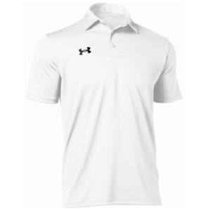 UA ヒートギア ポロシャツ [半袖 夏用] 1314092-100 ホワイト LGサイズ