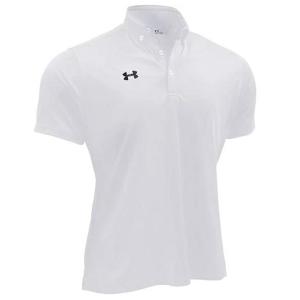 UA ボタンダウン 半袖ポロシャツ 1342582-100 ホワイト XSサイズ メンズ｜manabespo