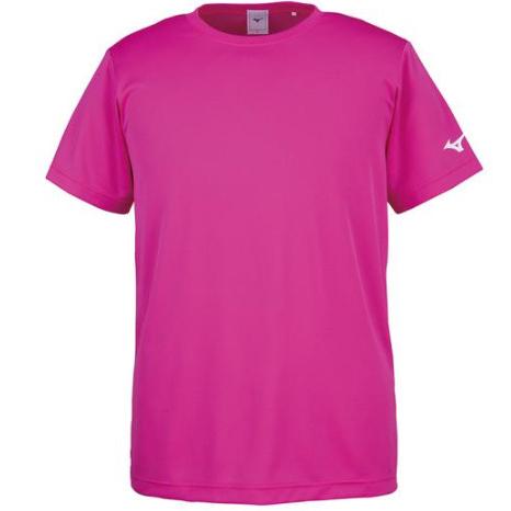 ミズノ Tシャツ [袖ランバードロゴ] 32JA815666 ピンク Sサイズ