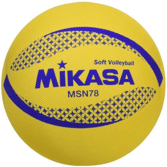 MIKASA ソフトバレーボール 円周78cm 検定球 MSN78-Y イエロー