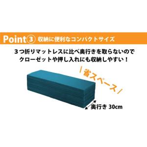 マットレス スモールセミシングル 六つ折り コ...の詳細画像4