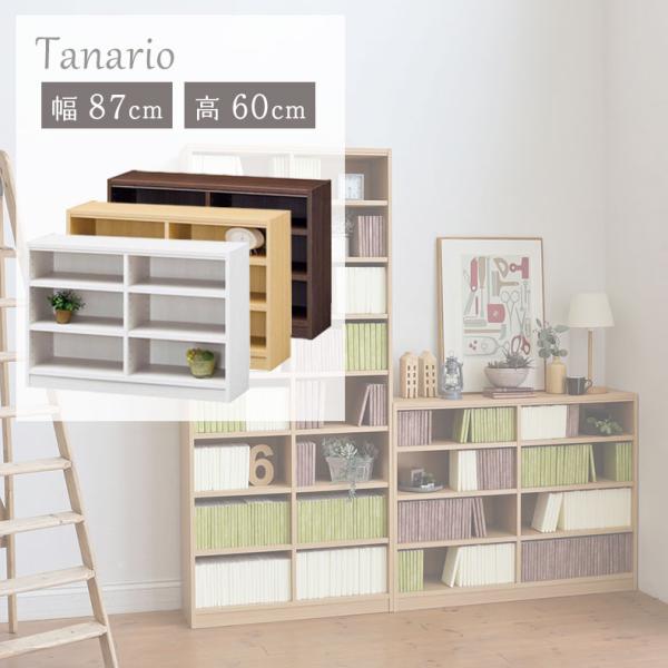 本棚 書棚 マガジンラック ラック 収納 幅87cm 高さ60cm収納 タナリオ