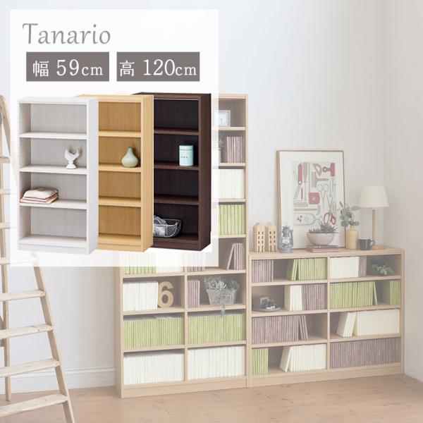 本棚 書棚 マガジンラック ラック 収納 幅59cm 高さ120cm収納 タナリオ