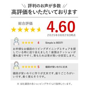 ダイニングチェア 2脚セット 完成品 背もたれ...の詳細画像2