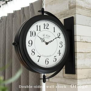 DULTON ダブルフェイスクロック Sサイズ S624-659 S624-659BK 送料無料