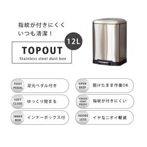 ゴミ箱 ごみ箱 おしゃれ スチール ペダル式 ...の詳細画像1