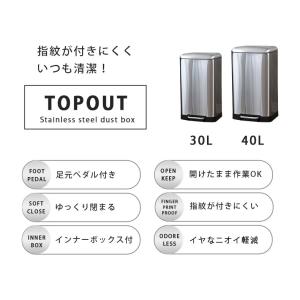 ごみ箱 ゴミ箱 40リットル フタ付き 足踏み...の詳細画像1