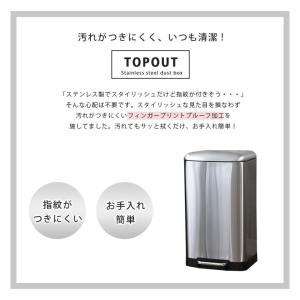 ごみ箱 ゴミ箱 40リットル フタ付き 足踏み...の詳細画像4