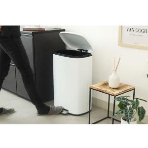 ごみ箱 ゴミ箱 50リットル 50L 白 ホワ...の詳細画像4