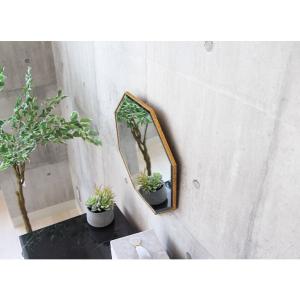 ミラー 鏡 八角 八角形 壁掛け ウォールミラ...の詳細画像4