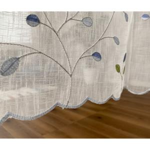 のれん 暖簾 レース 刺繍 ししゅう 葉っぱ ...の詳細画像4