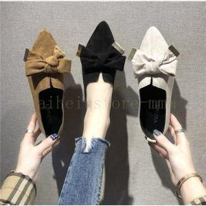 バブーシュタイプのフラットパンプスオールシーズンOKバレエシューズ