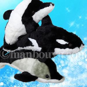 【5%OFF】イルカ シャチ ぬいぐるみ セット 水族館グッズ A-SHOW 栄商 ふあふあシリーズ 3点セット｜manbouya