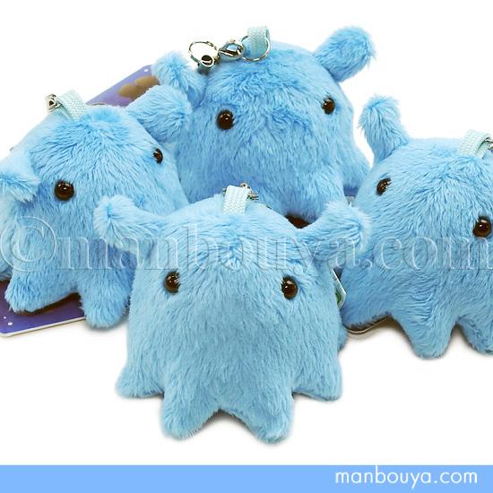 メンダコ ぬいぐるみ 青 しんかいさん 携帯ストラップ ブルー A-SHOW 栄商 4.5cm メー...