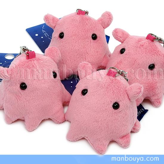 深海魚 グッズ メンダコ ぬいぐるみ マスコット しんかいさん 携帯ストラップ ダークピンク A-S...