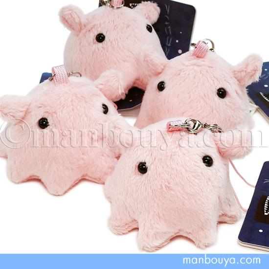 メンダコ ぬいぐるみ ピンク しんかいさん 携帯ストラップ 桃色 A-SHOW 栄商 4.5cm メ...