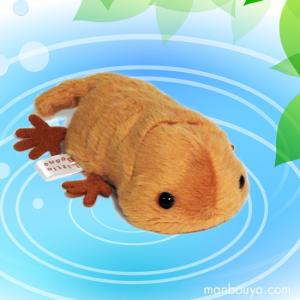 西陣織 オオサンショウウオ ぬいぐるみ 金 : 京都水族館 オンライン