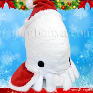 クリスマスプレゼント おもちゃ ぬいぐるみ イカ A-SHOW 栄商 ムニュマム XL 烏賊 32cm サンタ衣装｜manbouya